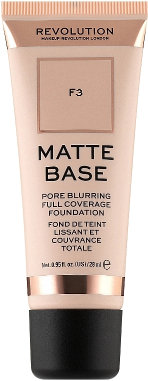 Makeup Revolution Matte Base Foundation Тональна основа - фото N1