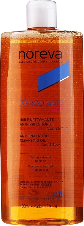 Noreva Laboratoires Олія для душу Xerodiane AP+ Lipid-Replenishing Cleansing Oil Fragrance Free - фото N1