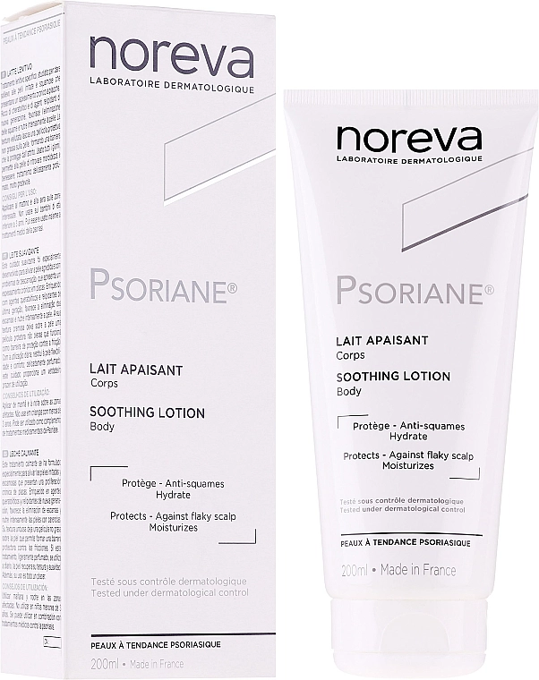 Noreva Laboratoires Заспокійливе зволожувальне молочко для тіла Psoriane Soothing Moisturizing Fluid - фото N1