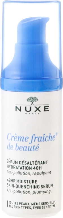 Nuxe Сироватка для зволоження шкіри обличчя Creme Fraiche De Beaute 48HR Moisture Skin-Quenching Serum - фото N2