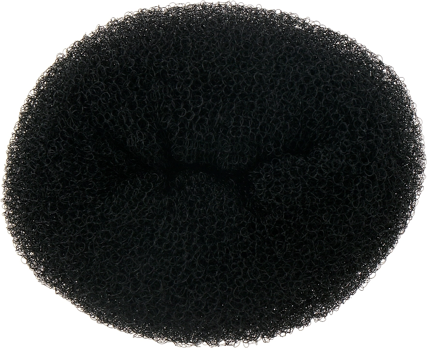 Lussoni Валик для зачіски, круглий, 110 мм, чорний Hair Bun Ring Black - фото N1
