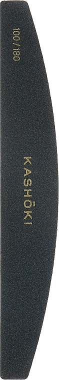Kashoki Мягкая пилочка в форме полумесяца, черная, 100/180 - фото N1