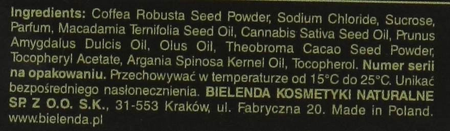 BodyBoom Кофейный скраб с коноплей Cannabis Oil Coffee Scrub - фото N7