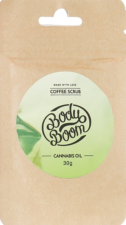 BodyBoom Кавовий скраб із коноплею Cannabis Oil Coffee Scrub - фото N1