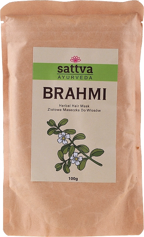 Sattva Аюрведична пудра для волосся "Brahmi" Brahmi Powder - фото N1