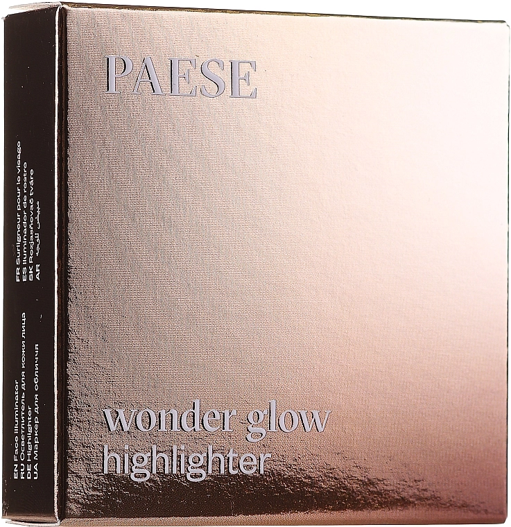 Paese Wonder Glow Highlighter Компактный хайлайтер для лица и тела - фото N1