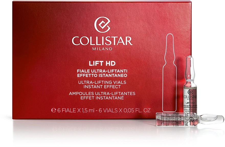 Collistar Ультралифтинг-ампулы с мгновенным эффектом для лица, шеи и декольте Lift HD Ultra Lifting Vials Instant Effect - фото N1