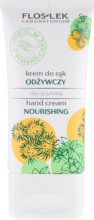 Floslek Крем для рук живильний із касторовою олією Nourishing Hand Cream - фото N1