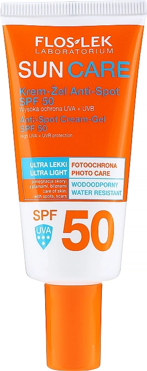 Floslek Крем-гель солнцезащитный Sun Care Anti-Spot SPF 50 - фото N1