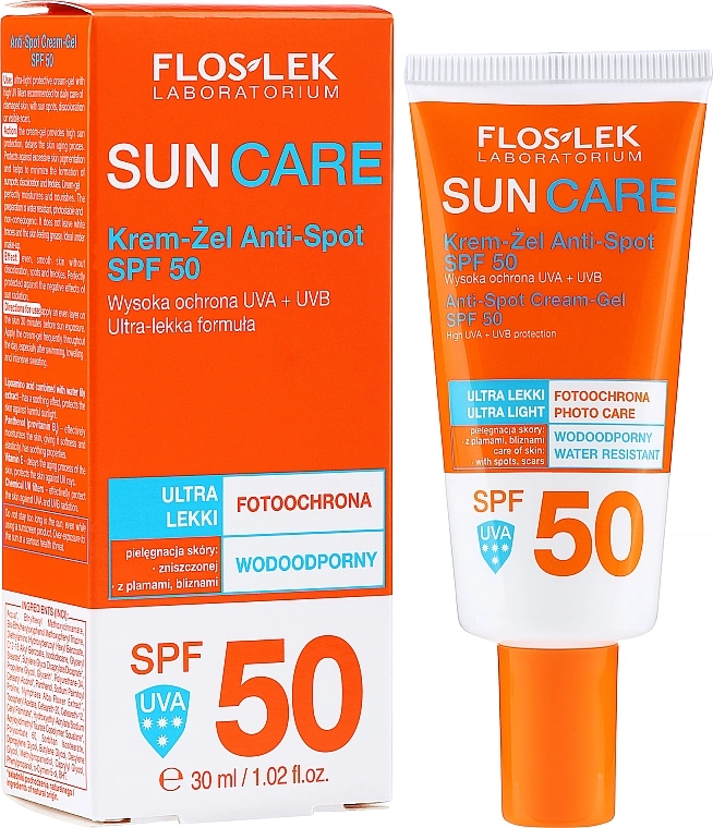 Floslek Крем-гель солнцезащитный Sun Care Anti-Spot SPF 50 - фото N2