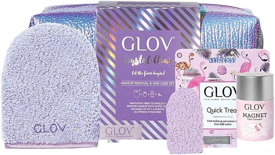 Glov Набір On-The-Go Crystal Clear (glove/mini/1pcs + glove/1pcs + stick/40g + hanger/1pcs + bag) - фото N1