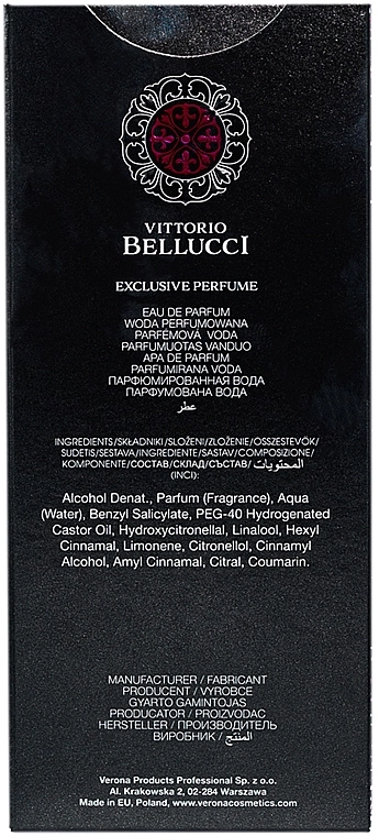 Vittorio Bellucci Opal Black Парфюмированная вода - фото N3