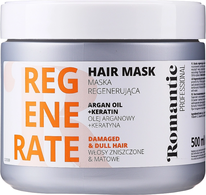 Romantic Professional Маска для пошкодженого волосся Helps to Regenerate Hair Mask - фото N1