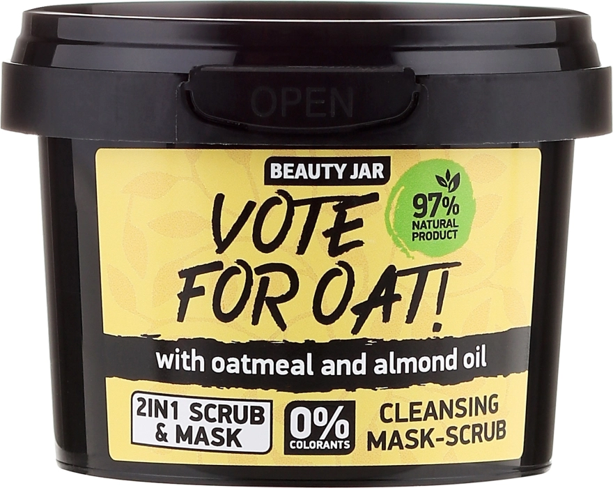 Beauty Jar Очищувальна маска-скраб для обличчя "Vote For Oatn" Cleansing Mask-Scrub - фото N1