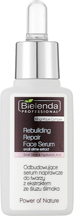 Bielenda Professional Восстанавливающая сыворотка с экстактом слизи улитки Power Of Nature Rebuilding Repair Face Serum - фото N1