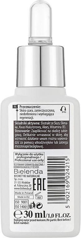 Bielenda Professional Восстанавливающая сыворотка с экстактом слизи улитки Power Of Nature Rebuilding Repair Face Serum - фото N2