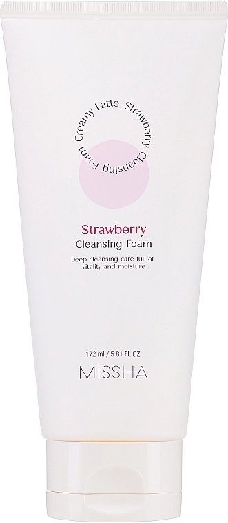 Missha Пінка для вмивання Cleansing Foam Creamy Latte Strawberry - фото N1