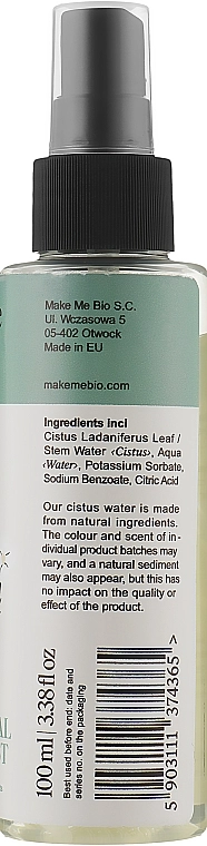 Make Me Bio Очищающая вода для лица Cistus Water - фото N2