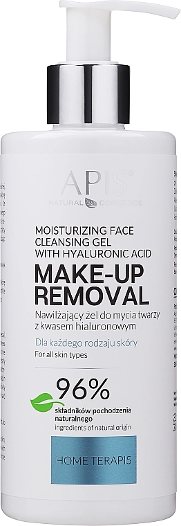 APIS Professional Зволожувальний гель для вмивання з гіалуроновою кислотою Moisturising Face Cleansing Gel - фото N3