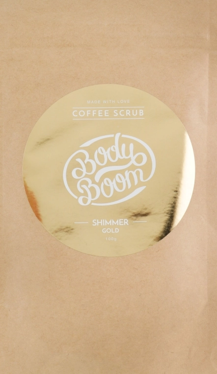 BodyBoom Кавовий скраб для тіла Coffe Scrub Shimmer Gold - фото N3