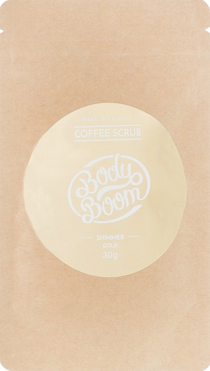 BodyBoom Кавовий скраб для тіла Coffe Scrub Shimmer Gold - фото N1