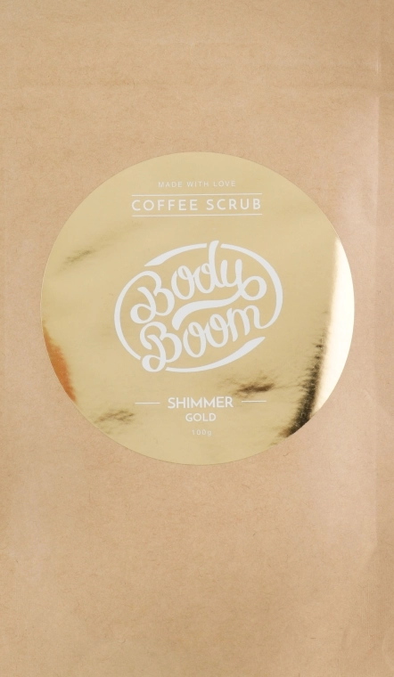 BodyBoom Кофейный скраб для тела Coffe Scrub Shimmer Gold - фото N3