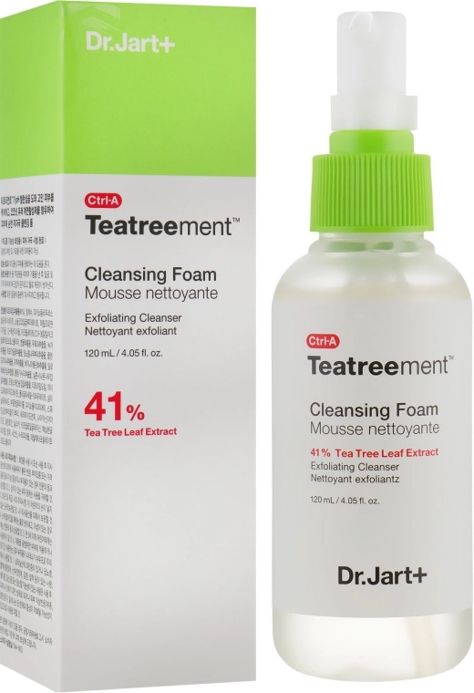 Пенка для умывания с экстрактом чайного дерева - Dr. Jart Ctrl-A Teatreement Cleansing Foam, 120 мл - фото N1