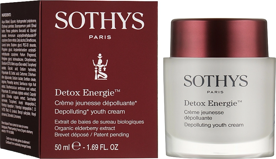 Sothys Омолаживающий энергонасыщающий детокс-крем для лица Detox Energie Depolluting Youth Cream - фото N2