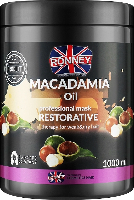 Ronney Professional Маска для волос Macadamia Oil Restorative Therapy Mask - фото N2