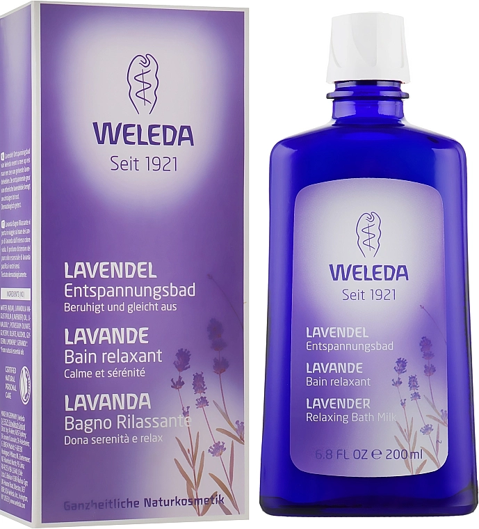 Weleda Расслабляющее молочко для ванны "Лаванда" Lavender Relaxing Bath Milk - фото N4