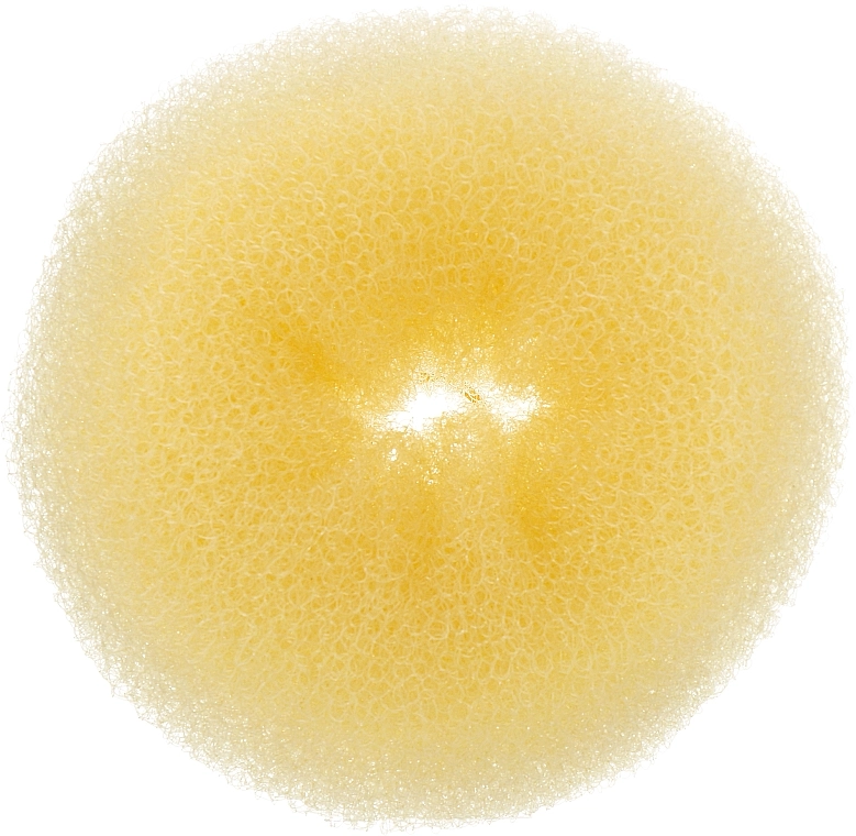 Lussoni Валик для зачіски, круглий, світлий, 110 мм Hair Bun Ring Yellow - фото N1