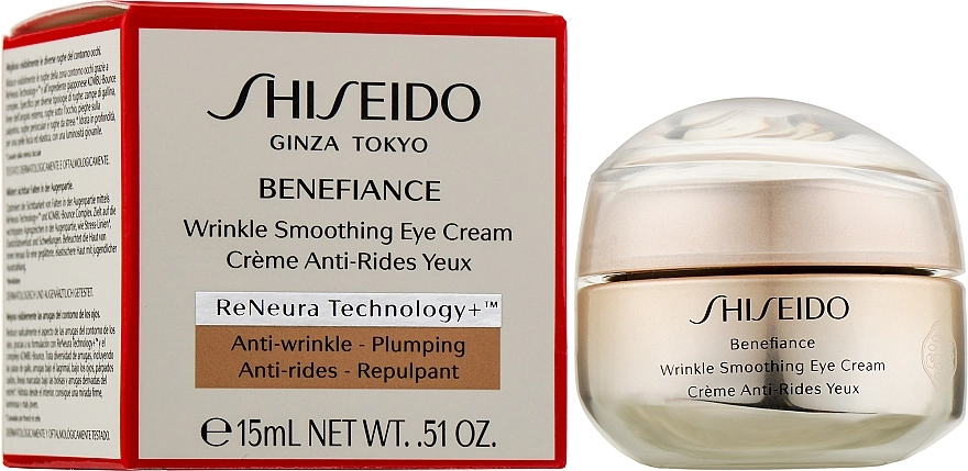 Shiseido Крем для очей Benefiance Wrinkle Smoothing Eye Cream - фото N2