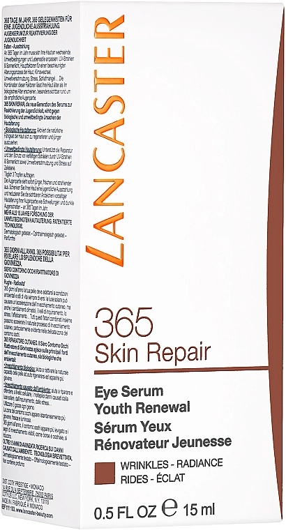 Lancaster Сироватка для шкіри навколо очей 365 Skin Repair Eye Serum Youth Renewal - фото N3