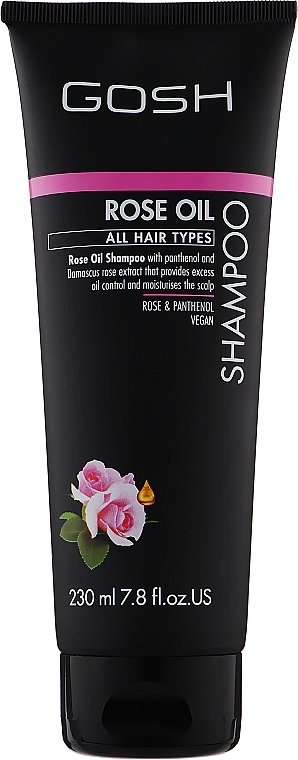 Gosh Copenhagen Шампунь для волос с розовым маслом Rose Oil Shampoo - фото N1