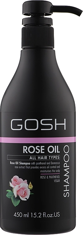 Gosh Copenhagen Шампунь для волосся з трояндовою олією Gosh Rose Oil Shampoo - фото N3