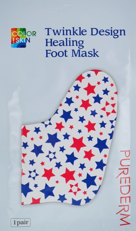 Purederm Маска-носочки для ног Twinkle Design Healing Foot Mask - фото N1