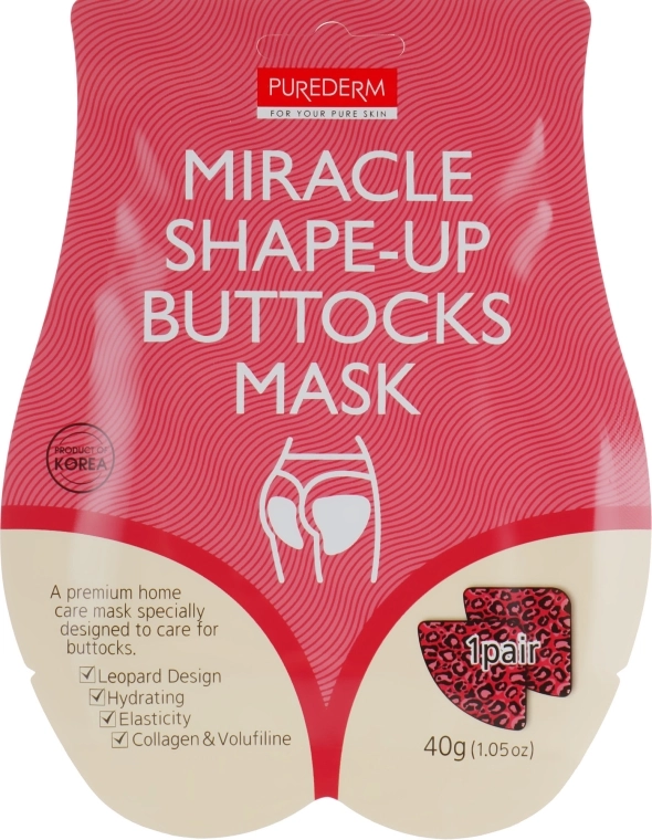 Purederm Маска-лифтинг для интенсивной подтяжки ягодиц Miracle Shape-Up Buttocks Mask - фото N1