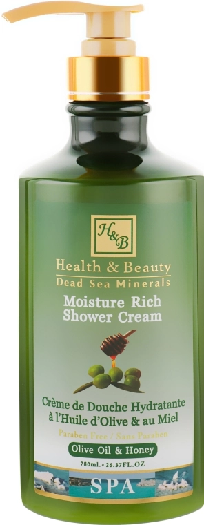 Health And Beauty Крем-гель для душа "Оливковое масло" Moisture Rich Shower Cream - фото N1