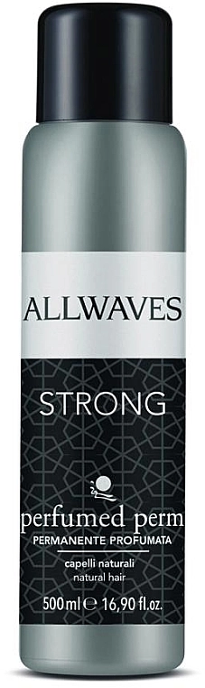 Allwaves Засіб для перманентної завивки для нормального волосся, без аміаку і тіогліколевої кислоти Permanente Strong Profumata - фото N1