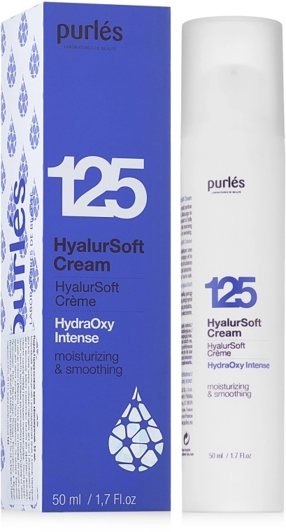 Purles Гиалуроновый крем увлажняющий 125 HydraOxy Intense HyalurSoft Cream - фото N2