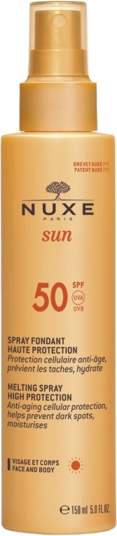 Nuxe Спрей солнцезащитный для тела и лица Sun High Protection Mild Spray SPF 50 - фото N1