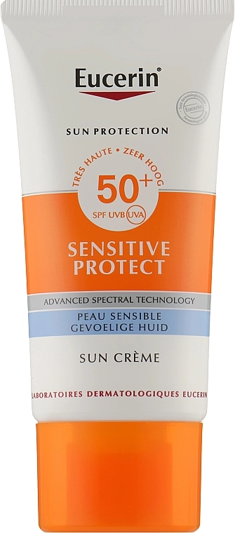 Eucerin Солнцезащитный крем для сухой кожи Sun Sensitive Protect Cream SPF50+ - фото N1