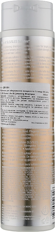 Joico Шампунь для збереження яскравості блонда SR Blonde Life/Blonde Life Brightening Shampoo - фото N2