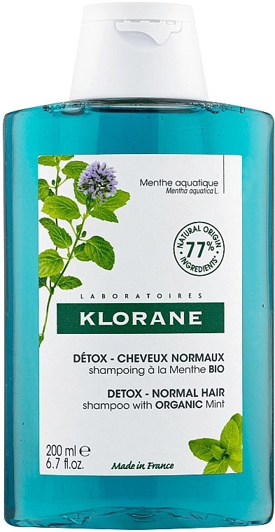 Klorane Шампунь-детокс Anti-Pollution Detox Shampoo With Aquatic Mint - фото N1