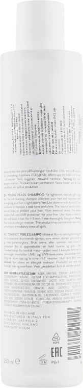 Cutrin Тонувальний шампунь "Перламутровий блиск" Aurora CC Pearl Shampoo - фото N2