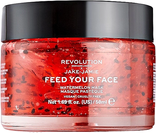 Revolution Skincare Зволожувальна маска Makeup X Jake Jamie Feed Your Face Watermelon Hydrating Face Mask - фото N1