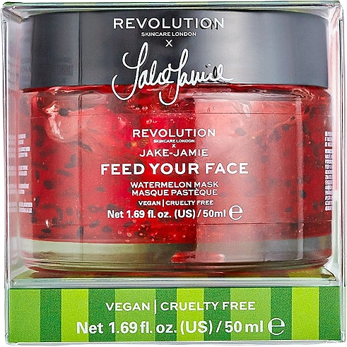 Revolution Skincare Зволожувальна маска Makeup X Jake Jamie Feed Your Face Watermelon Hydrating Face Mask - фото N2