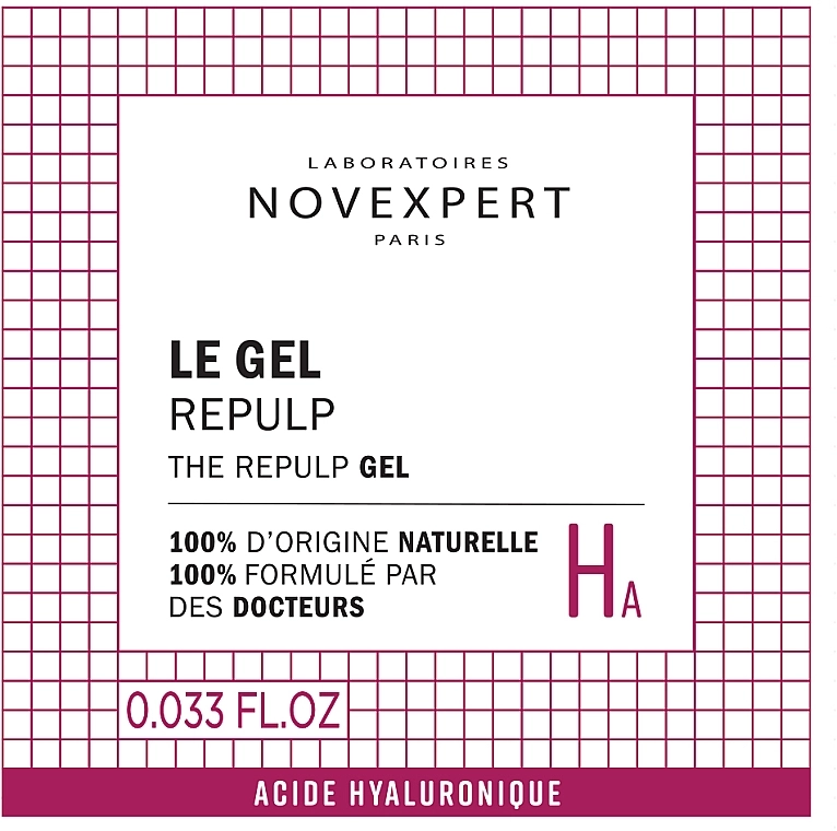 Novexpert Наповнюючий крем для обличчя Hyaluronic Acid The Repulp Gel (пробник) - фото N2