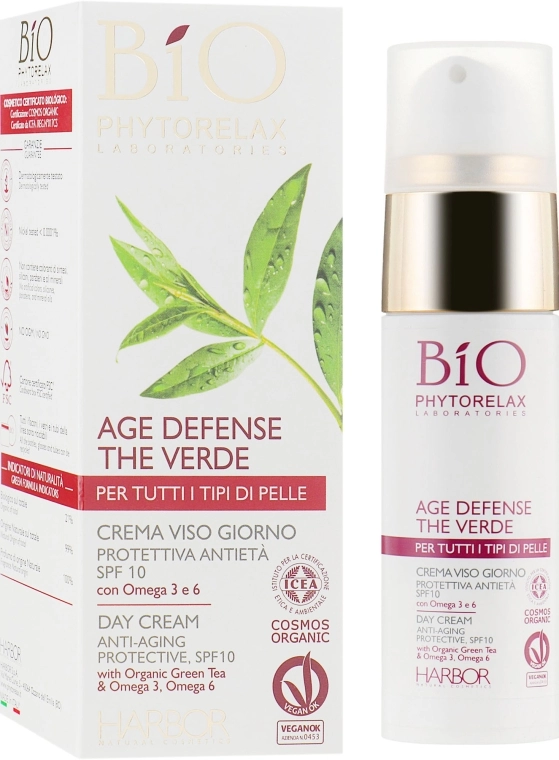 Phytorelax Laboratories Крем для обличчя Bio Age Defence The Verde Day Cream - фото N1