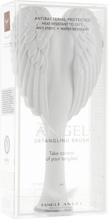 Tangle Angel Расческа для волос 2.0 Detangling Brush White/Grey - фото N1